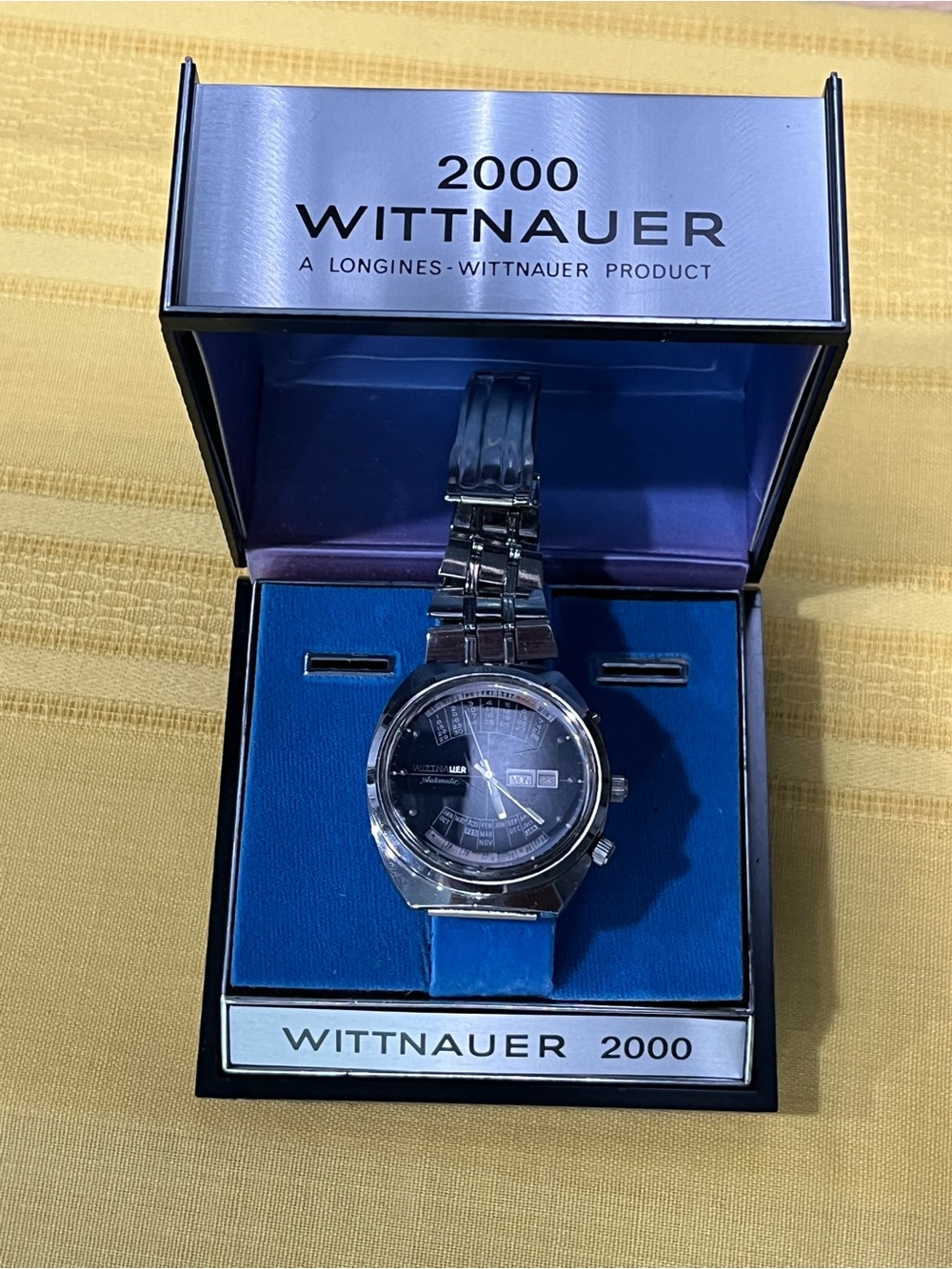 Rare! Vtg 1970s Wittnauer 2000 Automatic Full Set - Working!